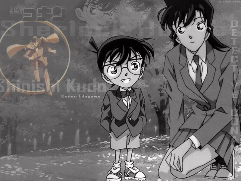 Conan and Ran in the forest