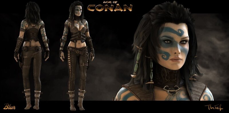 Conan character concept art
