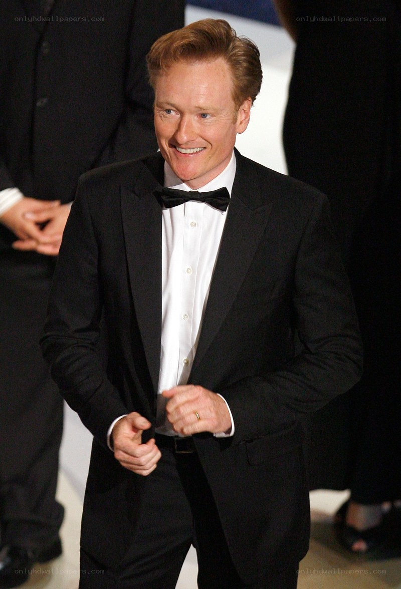 Conan O'Brien in tuxedo