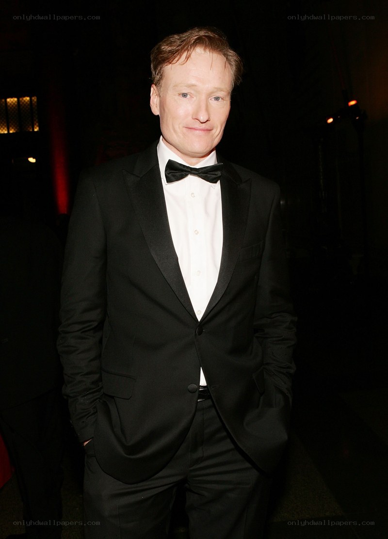 Conan O'Brien in tuxedo