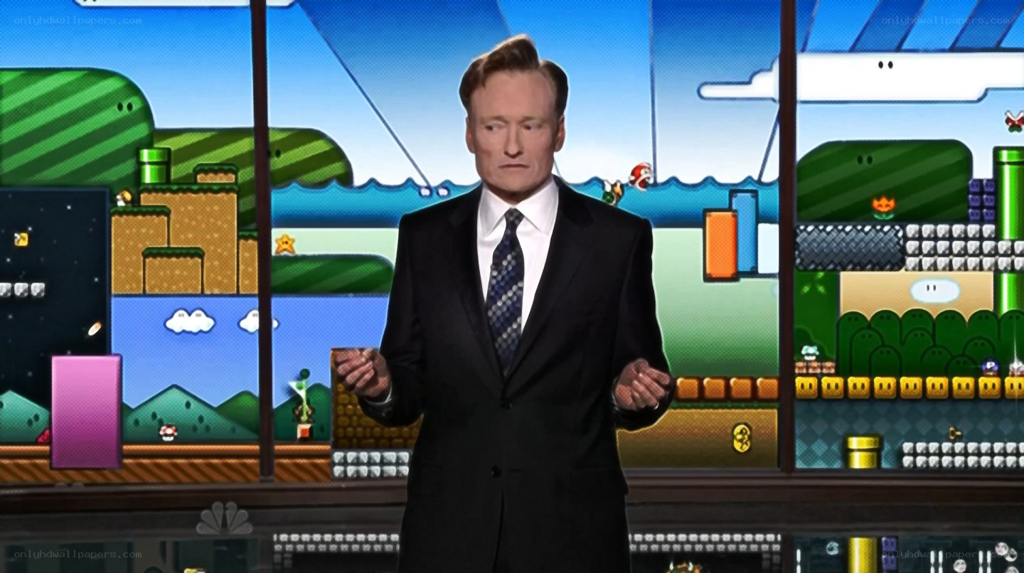 Conan O'Brien on game show set