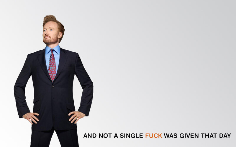 Conan O'Brien standing confidently