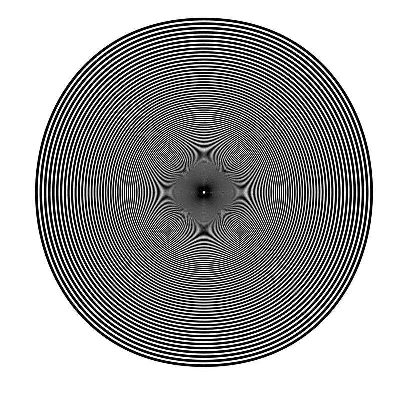 Concentric Black Circles — Hypnotic