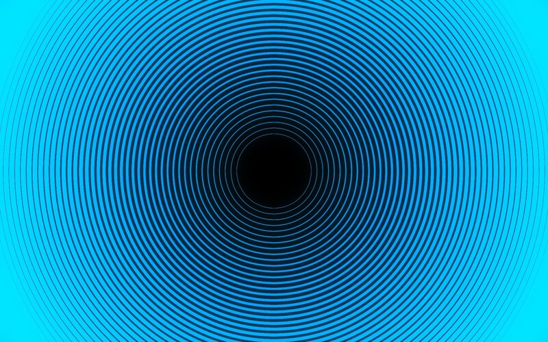 Concentric Blue Circles — Hypnotic
