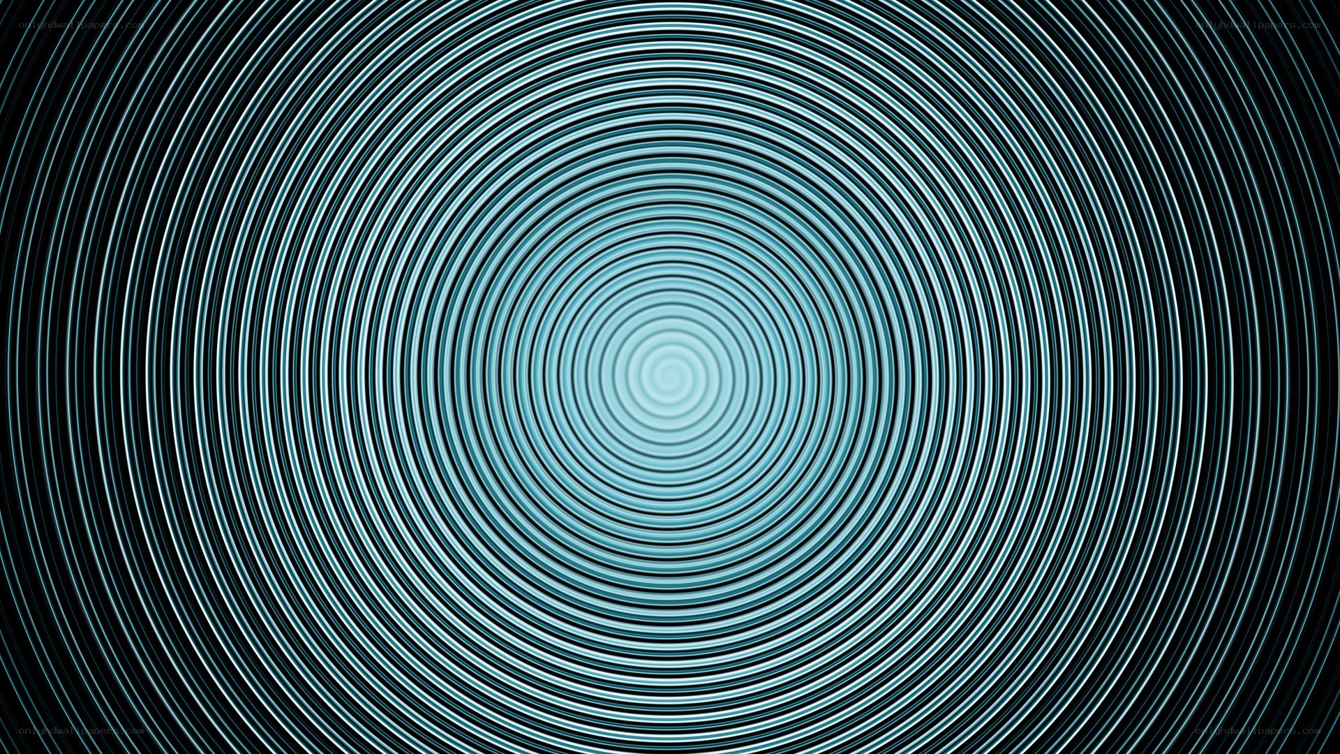 concentric blue circles pattern
