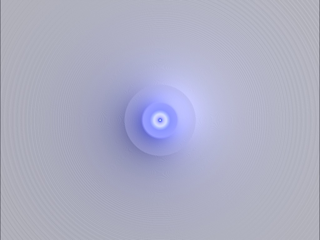concentric blue light pattern