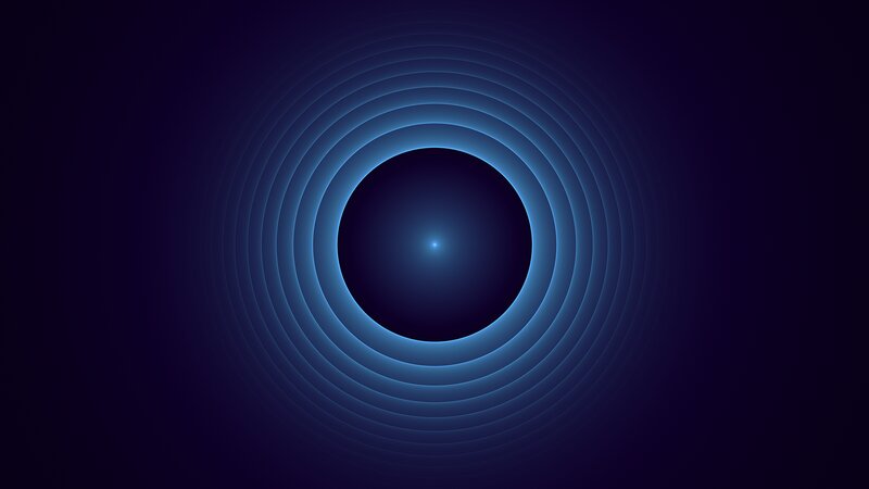 Concentric Blue Rings — Calm