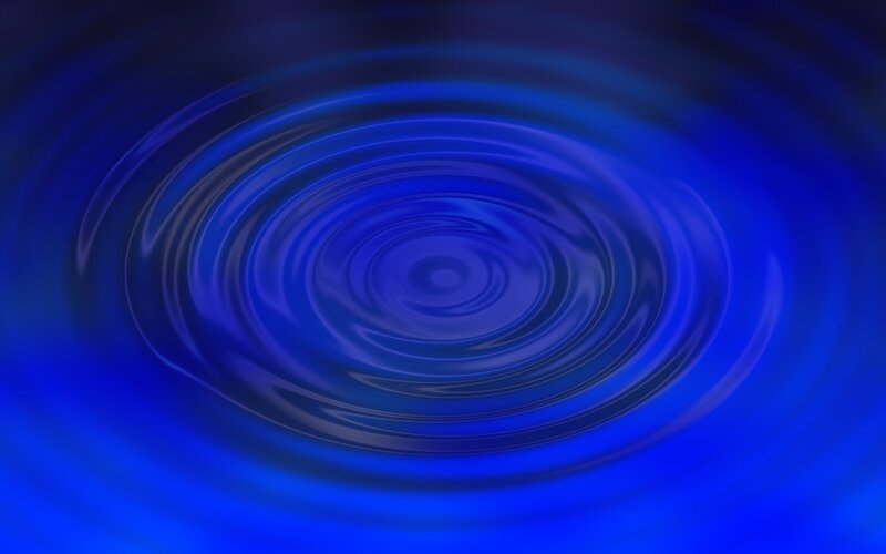 Concentric Blue Ripples