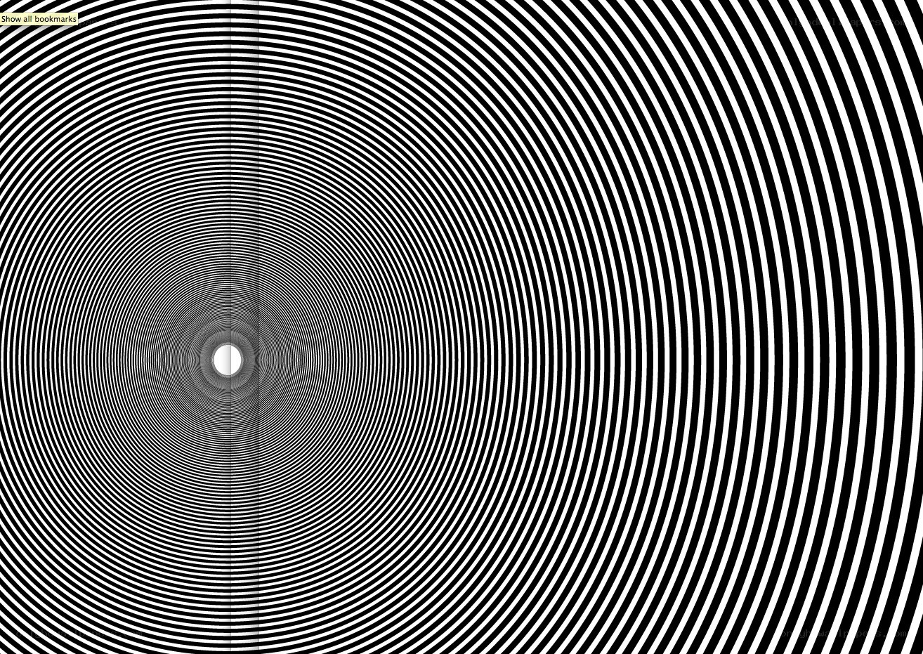 concentric circle optical illusion