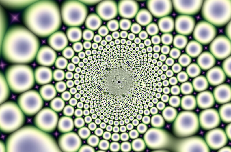 Concentric Circle Pattern — Green
