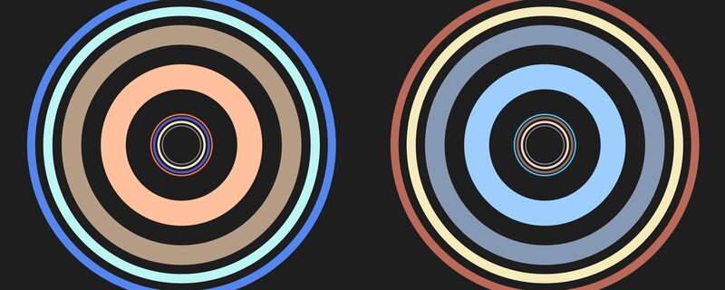 Concentric Circles — Black
