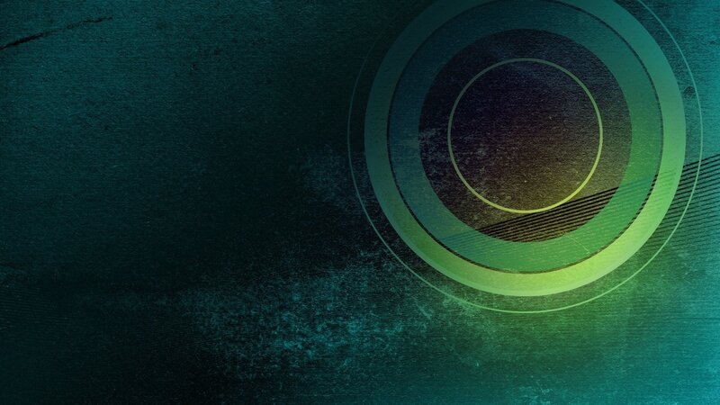 Concentric Circles on Dark Background — Green