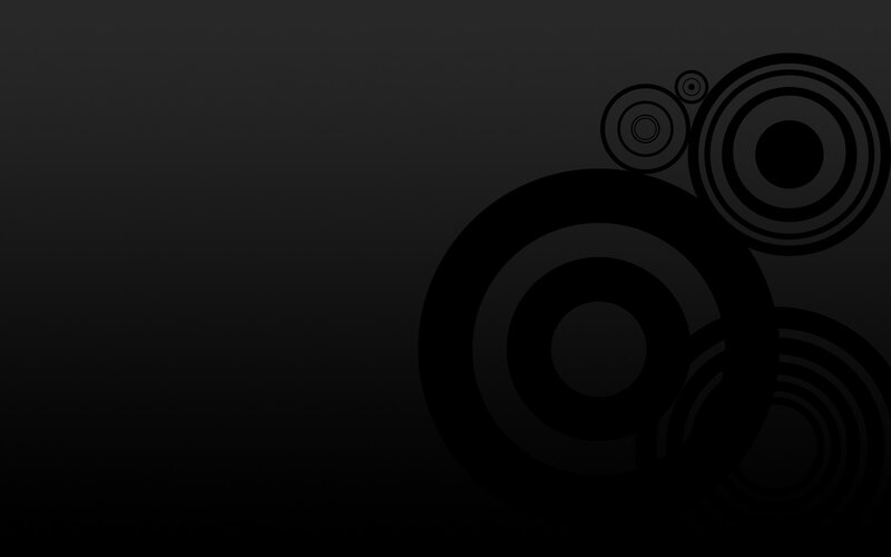 Concentric Circles Pattern — Black, Minimalist, Abstract