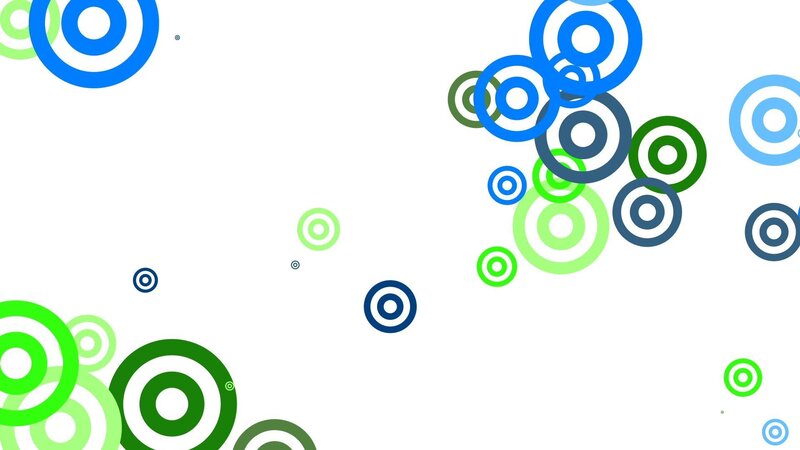 Concentric Circles Pattern — Blue, Calm, Abstract, Green