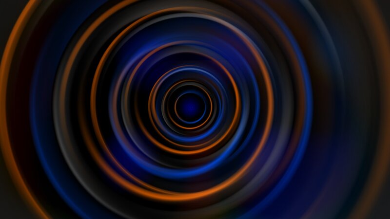 Concentric Circles Pattern — Blue, Hypnotic, Abstract