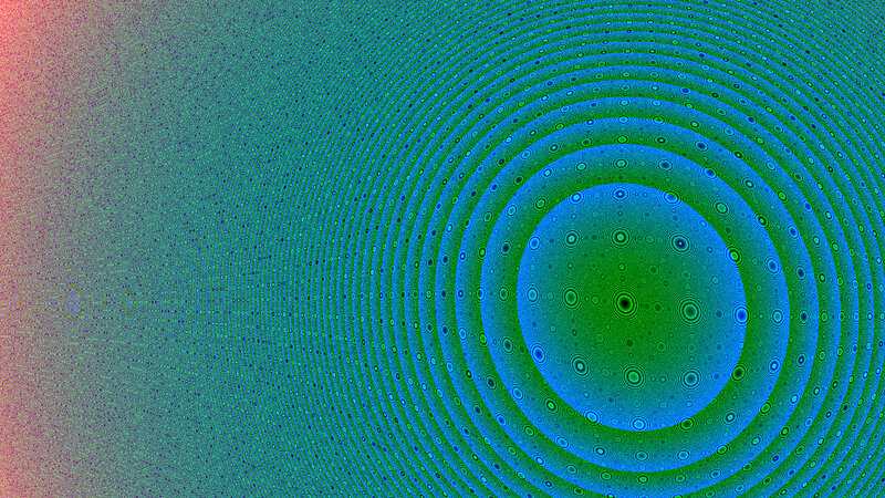 Concentric Circles Pattern — Blue, Hypnotic