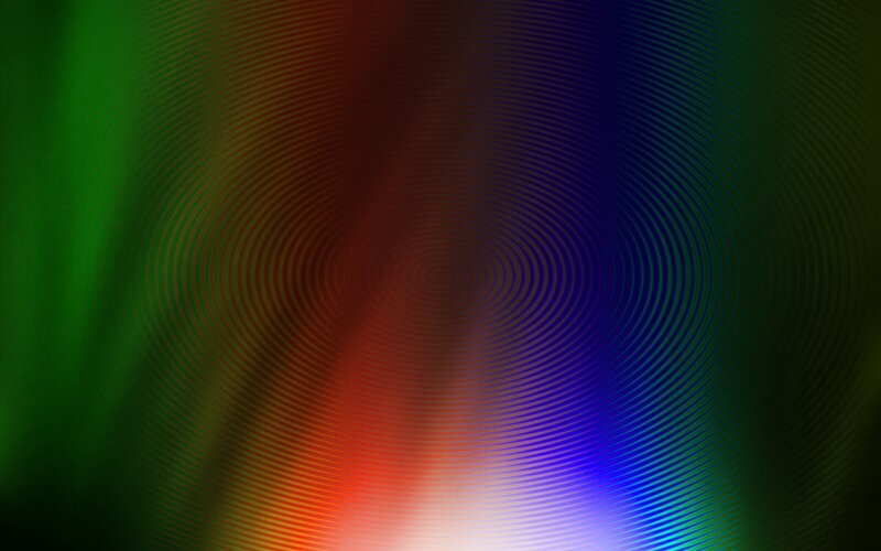 Concentric Circles Pattern — Green
