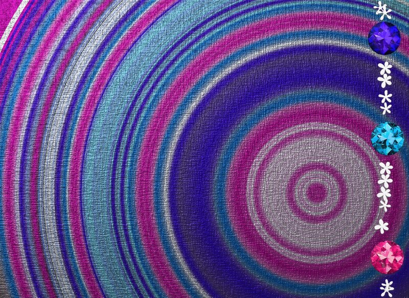Concentric Circles Pattern — Purple, Hypnotic, Abstract