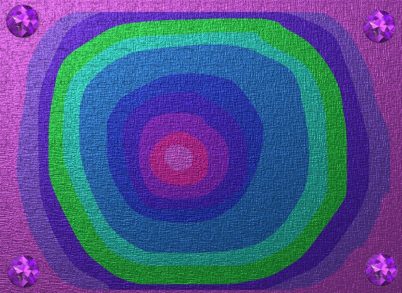 Concentric Circles Pattern — Purple, Hypnotic