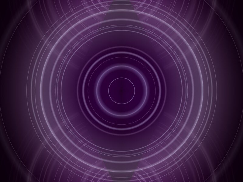 Concentric Circles Pattern — Purple