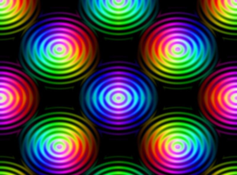 Concentric Circles Pattern — Rainbow