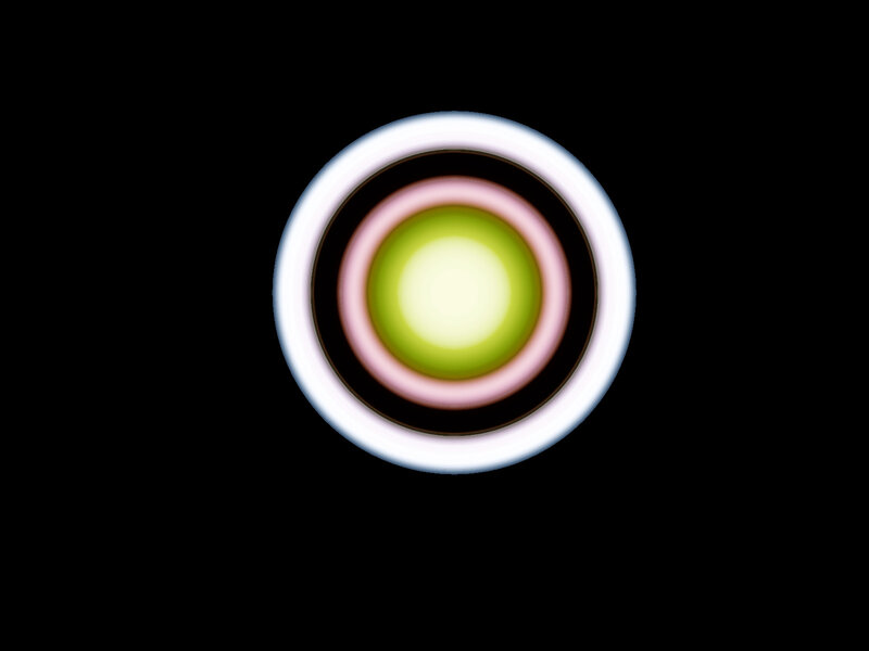 concentric circles with glowing center