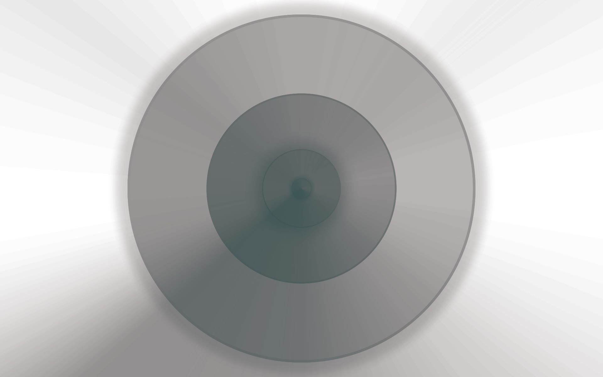 concentric circles with radial light