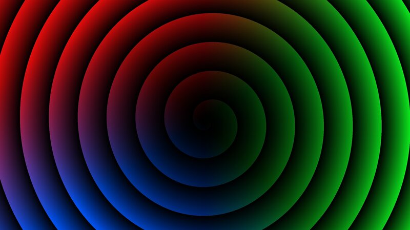 Concentric Color Rings — Red