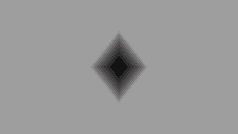 Concentric Diamond Shapes — Gray