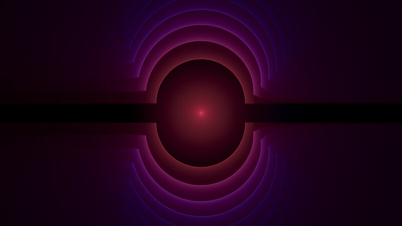 Concentric Glowing Rings — Purple