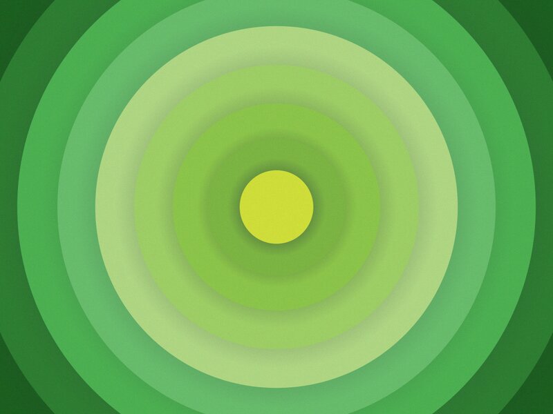 Concentric Green Circles