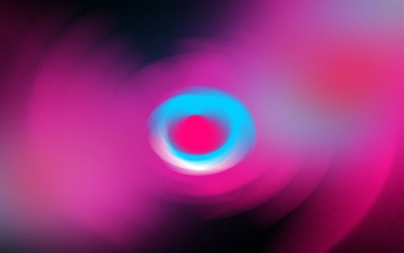 Concentric Light Rings — Pink, Hypnotic
