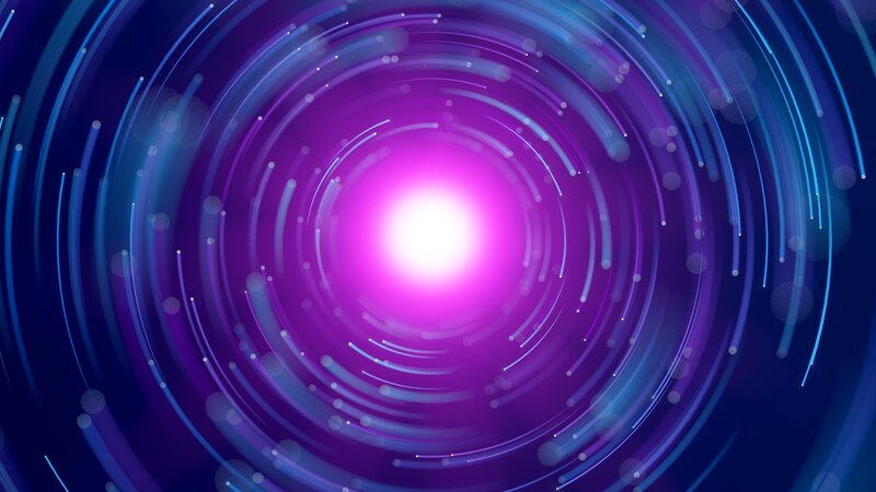 Concentric Light Rings — Purple