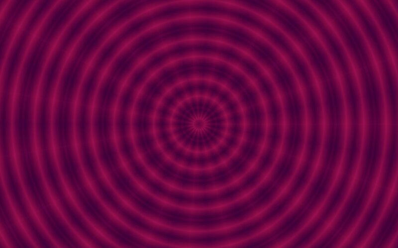 concentric magenta circles