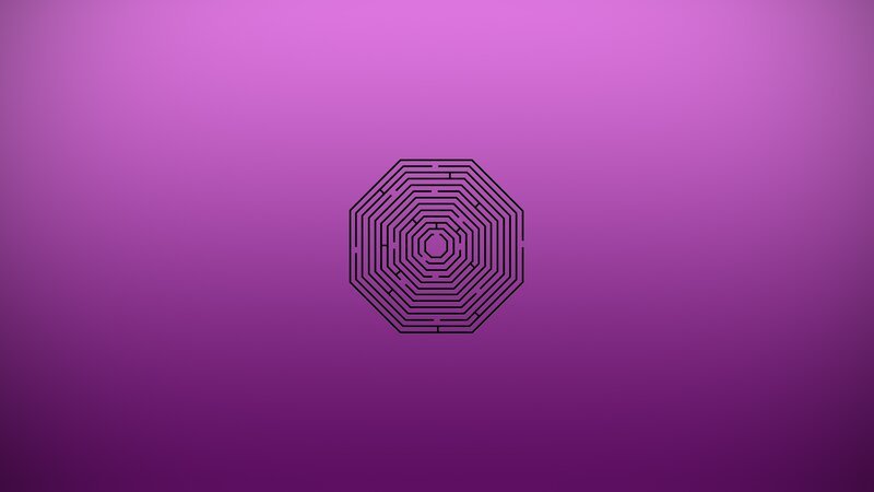 concentric octagon maze