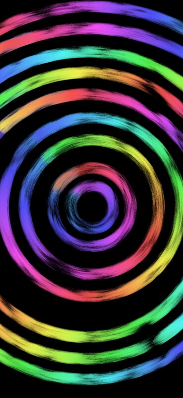 Concentric Rainbow Circles