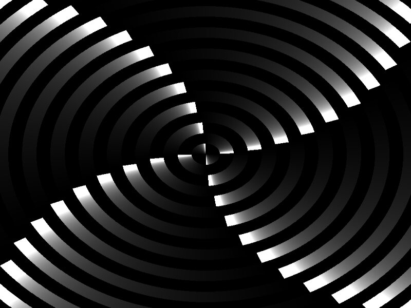 Concentric Rings Pattern — Black, Hypnotic, Abstract