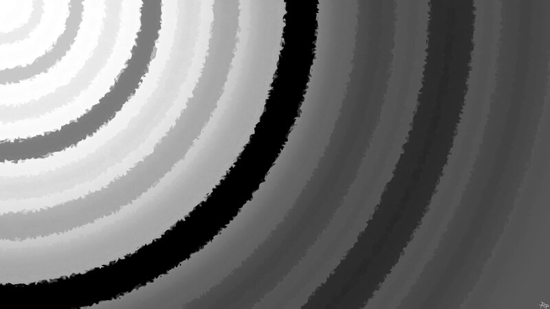 Concentric Rings Pattern — Black