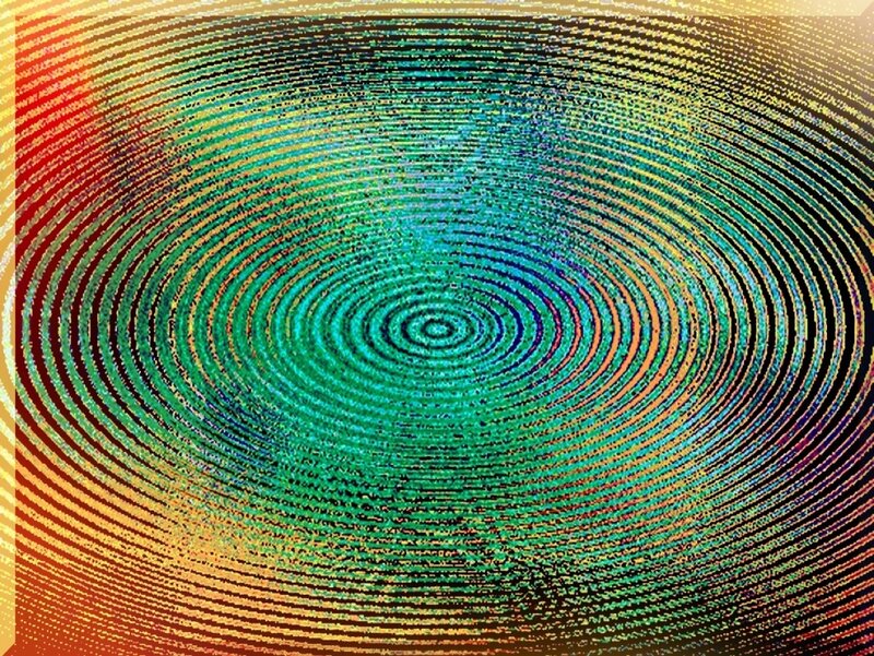 Concentric Rings Pattern — Green