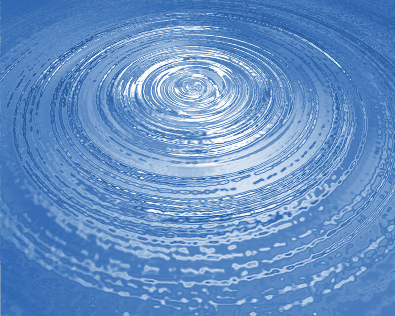 concentric ripples on water