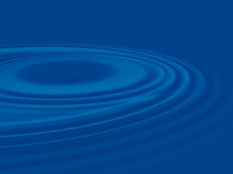 Concentric Ripples on Water — Blue