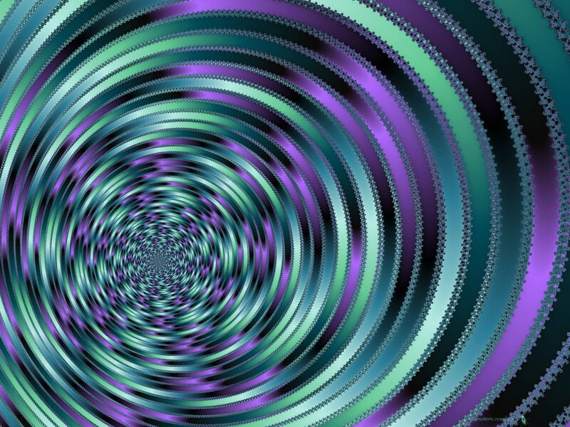Concentric Spiral Pattern — Purple, Hypnotic