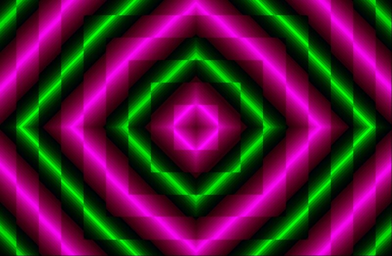 Concentric Squares Pattern — Magenta
