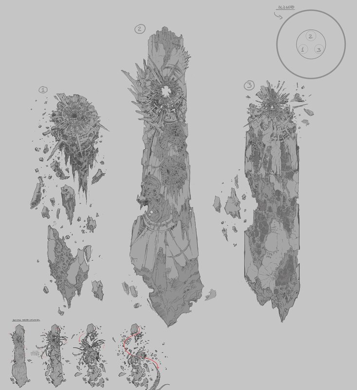 Concept Art of a Destroyed Tower