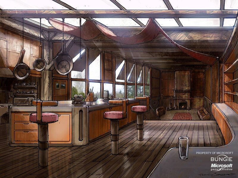concept art of a kitchen