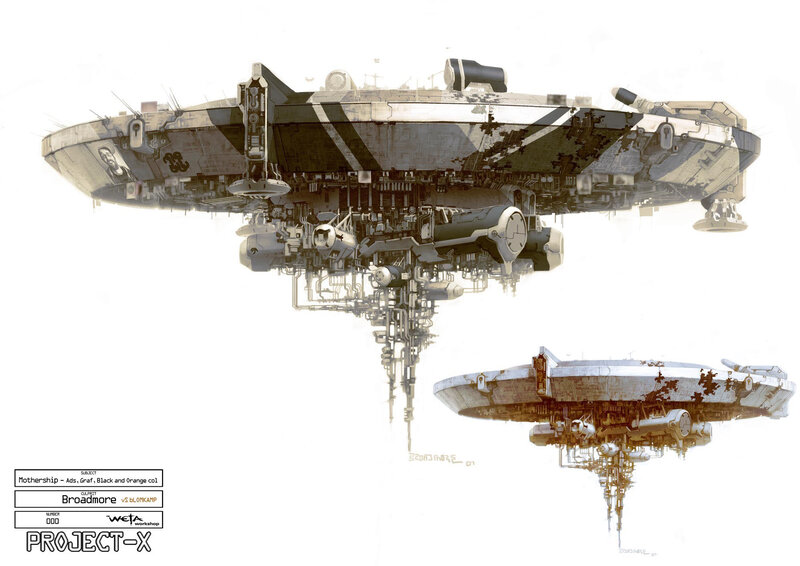 Concept art of a mothership