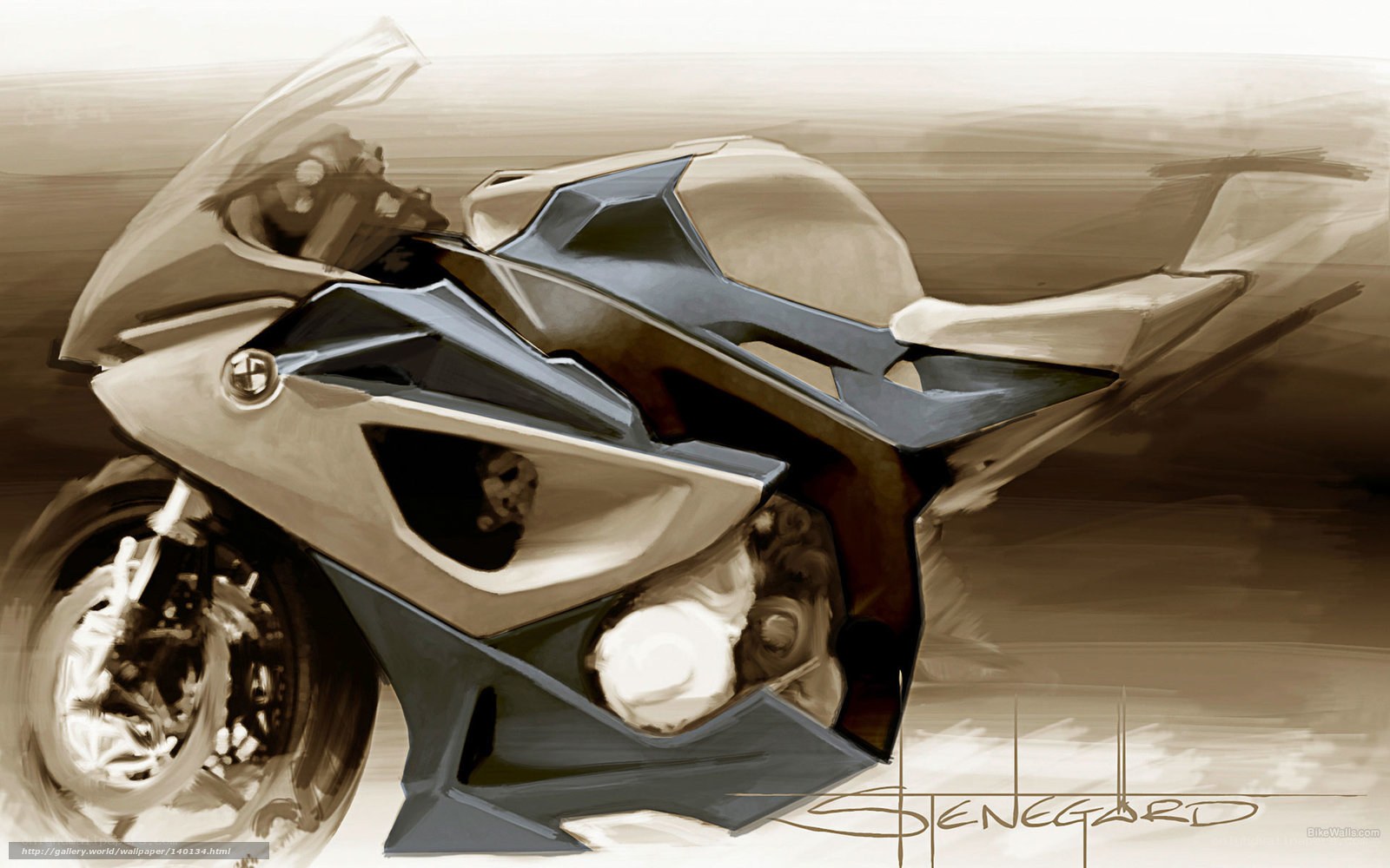 concept art of a sport motorcycle