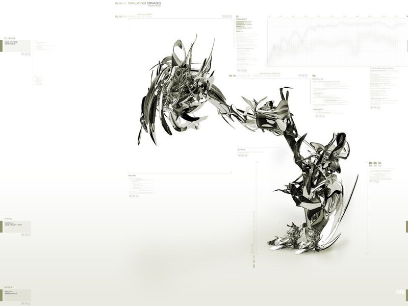 Concept art of a walking dragon