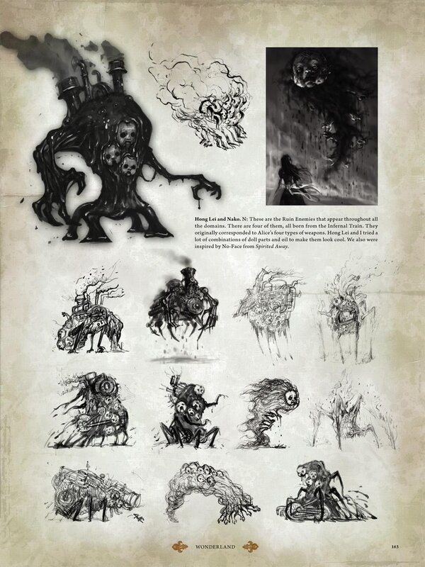 Concept art of Ruin Enemies