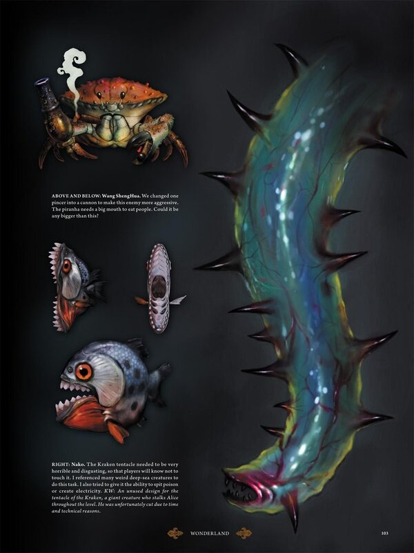 Concept art of sea creatures